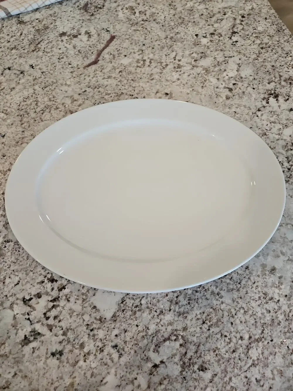 Williams Sonoma Brasserie Large Serving Platter White Oval 16 1/4